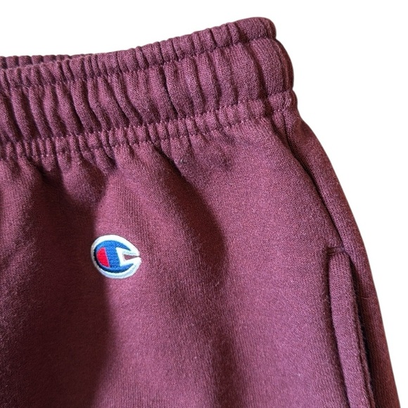 New Champion Ramapo College Wide Leg Sweatpants Large Eco Fleece Drawstring Red - Picture 5 of 11